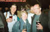 Chris Battye, Mary, Little Chris and Brian Francis at the Barge, Sittingbourne Dec 96