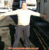 Beige Gazzie outside the Smithfield with brian Moore's beige coat! 26/10/02