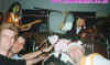 Jason, Dai and Gazza bellowing Blyth Power playing at the LSB xmas party Dec 96