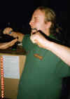Ding Ding with dipstick at Cardiff BF Oct 97