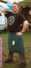 Gazza as beer manager at Rare Breeds BF, Ashford June 96