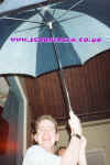 Jonesey Newton Abbot with umbrella 94
