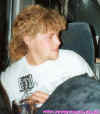 Phil White on train after Wakefield BF Oct 94