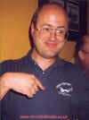 Planey at Sheffield BF with a sad shirt, Sept 98