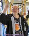 Slobby Ray on tram Sheffield 110807