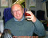 Uncle Knobby on train after Nottingham 18/10/02