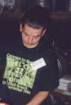 Ieuan behind the bar at Sheffield '96