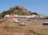 Gorey harbour and Castle Jersey 150706