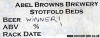 Abel Brown cask label!