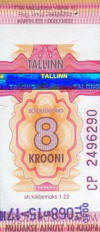 ticket for Tallinn